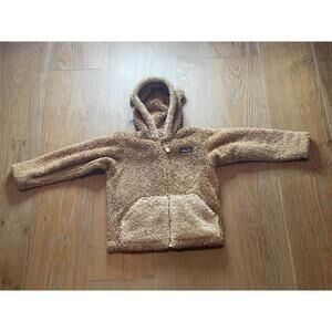 Patagonia Furry Friend Sherpa Fleece Bear Hoodie 4T